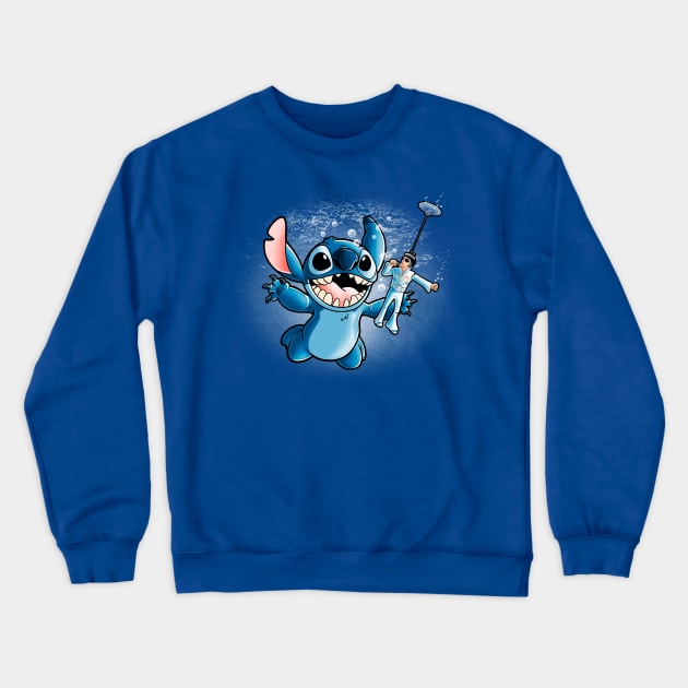 In the water Crewneck Sweatshirt by Cromanart